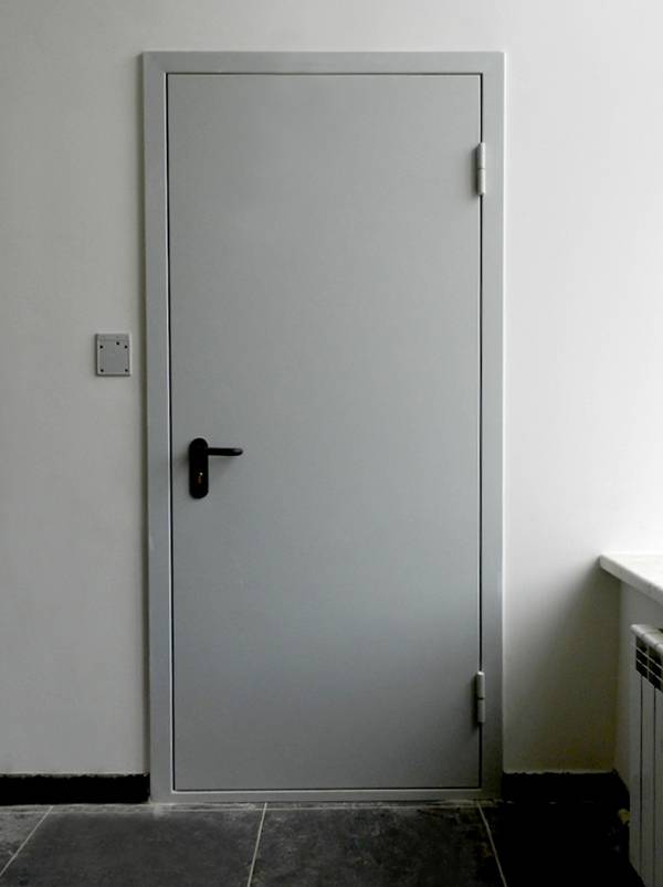 Серая пожаростойкая дверь Серая пожаростойкая дверь