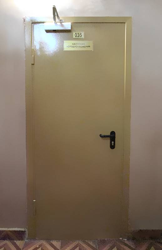 Двери для станции высокого давления