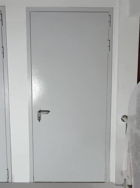 Одностворчатая дверь для банка (проспект Андропова) Одностворчатая дверь для банка (проспект Андропова)